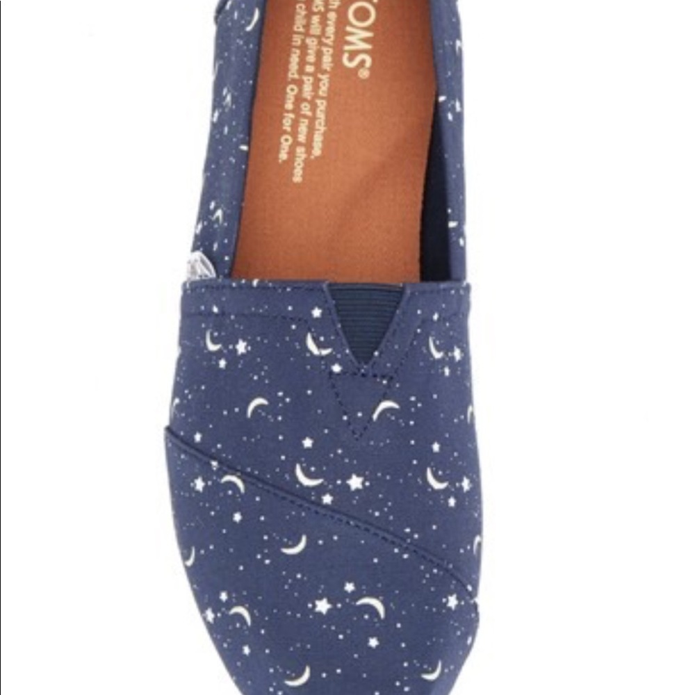 Toms Navy glow in the dark moon stars